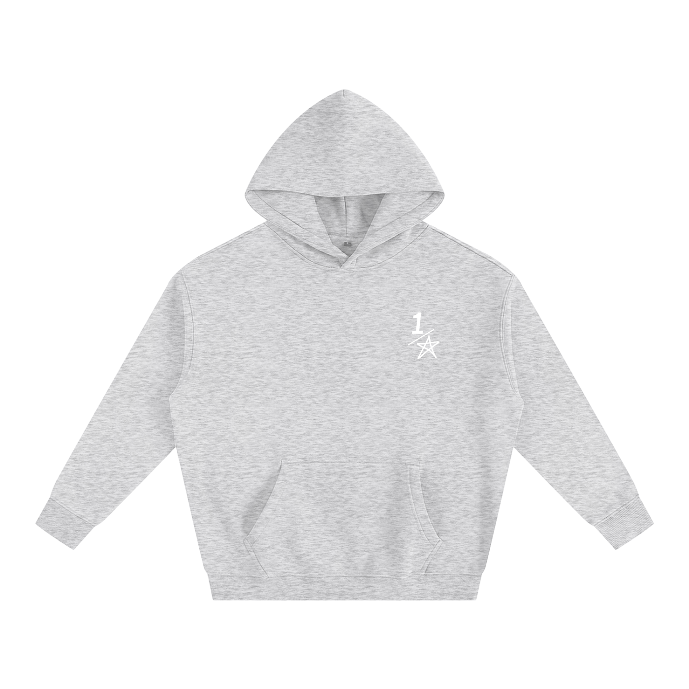 Essential grey half star hoodie
