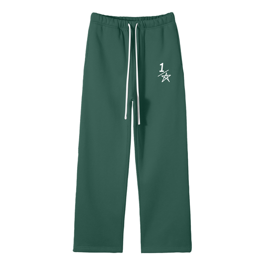 Essential green half star joggers