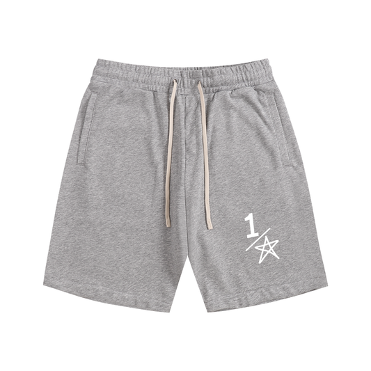 Essential grey half star shorts