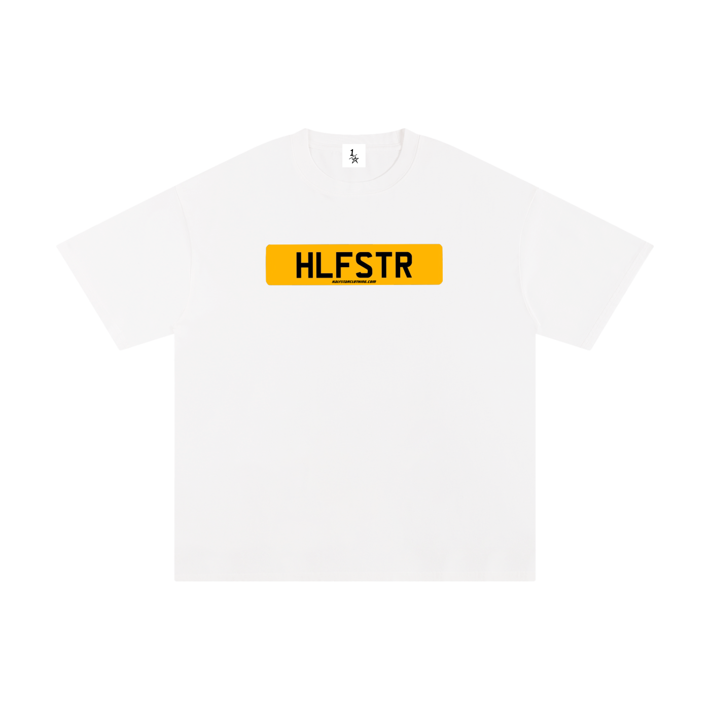 HLFSTR reg plate T-shirt