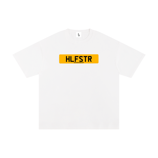 HLFSTR reg plate T-shirt