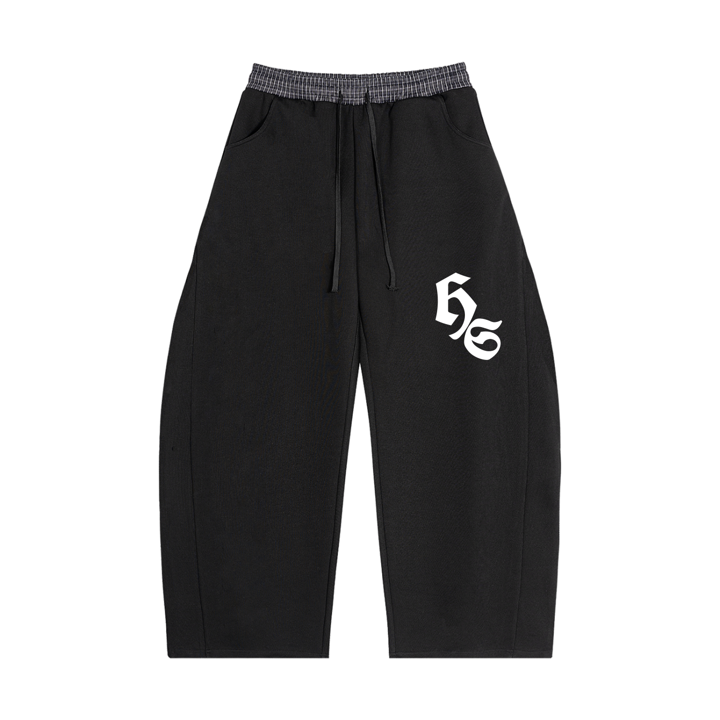 Plaid contrast HS joggers