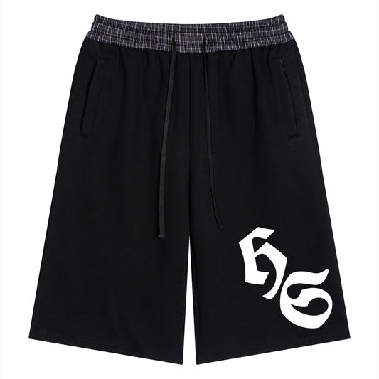 Plaid HS jogger shorts