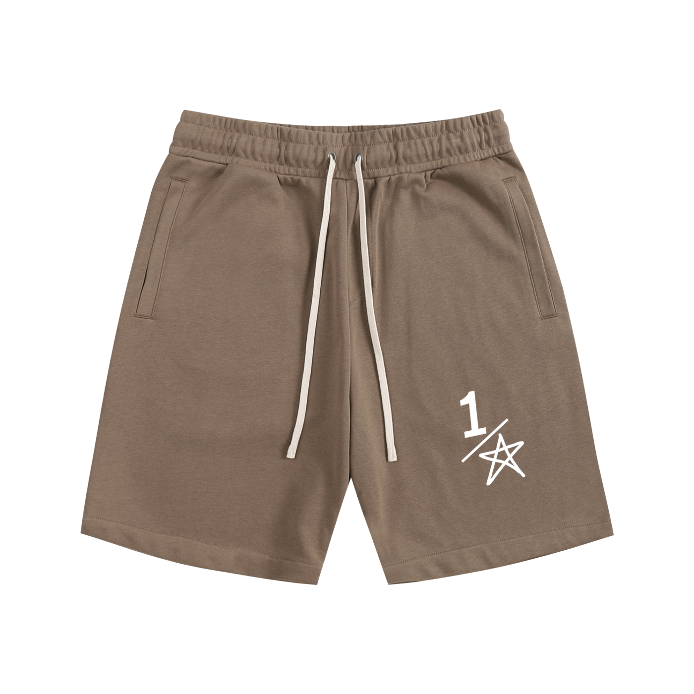 Essential brown half star shorts